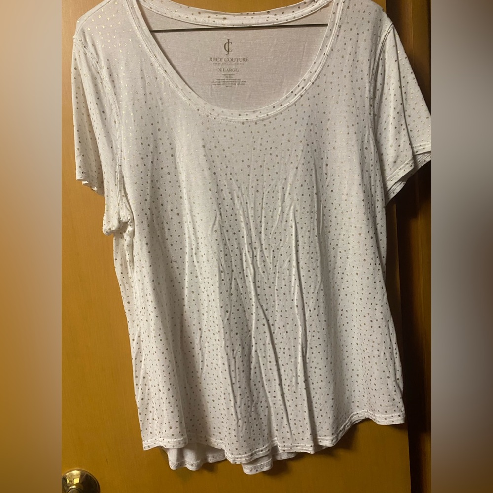 Buttery soft polka dot juicy couture top